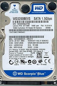 【中古】Western Digital wd3200bevs-08vat2 320 GB DCM : dhntjbnb