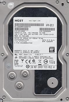 【中古】hus724020ale640、PN 0 F14685、MLC mpk580、Hitachi 2tb SATA 3.5ハードドライブ