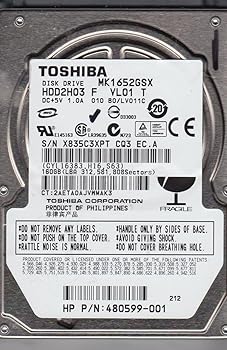 【中古】Toshiba mk1652gsxハードドライブ