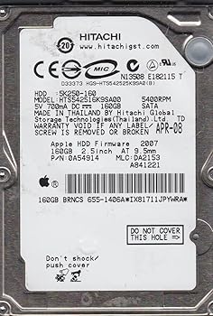 【中古】hts542516 K9sa00、PN 0 a54914、MLC da2153、Hitachi 160 GB SATA 2.5ハードドライブ｜スカーレット2021