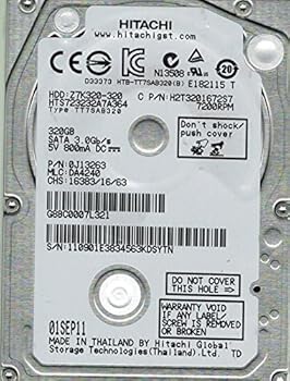 【中古】日立 HTS7232A7A364 P/N: 0J13263 MLC: DA4240 320GB