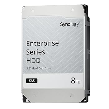 【中古】Synology 3.5in SAS HDD HAS5300 8結核症 (HAS5300-8T)