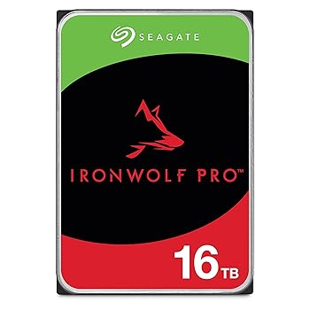 【中古】Seagate IronWolf Pro 3.5インチ 16TB 内蔵 ハードディスク HDD CMR 5年保証 6Gb/s 256MB 7200rpm 24時間稼動 PC NAS ST16000NT001