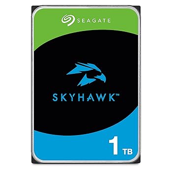 【中古】Seagate SkyHawk 3.5インチ 1TB 内蔵 ハードディスク HDD CMR 3年保証 6Gb/s 256MB 5400rpm ネットワーク 監視 カメラ ビデオレコーダー ST1000