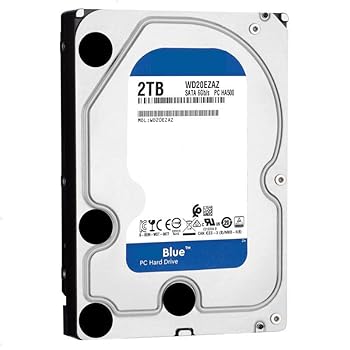 【中古】HDD For Blue 2TB 3.5" SATA 6 Gb/s 256MB 5400RPM For Internal Hard Disk For Desktop Hard Drive For WD20EZAZ｜スカーレット2021
