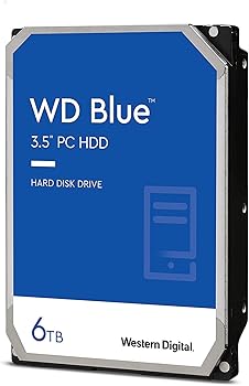 【中古】Western Digital (ウエスタンデジタル) 6TB WD Blue PC 内蔵ハードドライブ HDD - 5400RPM SATA 6Gb/秒 256MBキャッシュ 3.5インチ - WD60EZAZ (｜スカーレット2021