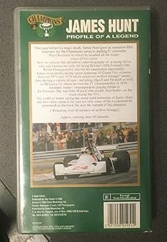 【中古】James Hunt: Profile of a Legend [VHS] 8,298円