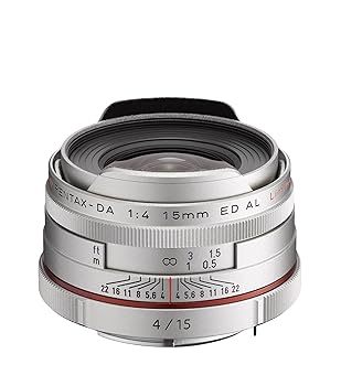 【中古】Pentax 21480 固定ディスク DA Objectif 15 粍 f/4.0 Argent