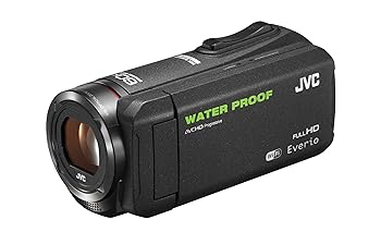 【中古】［非常に良い］JVCケンウッド JVC KENWOOD JVC ビデオカメラ EVERIO 防水 防塵 内蔵メモリー64GB ブラック GZ-RX500-B