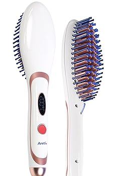 【中古】［非常に良い］Areti（アレティ） ヘアアイロン ストレート ヒートブラシ ブラシ型 マイナスイオン セラミック コーティング i1661 ストレートアイロン｜スカーレット2021 8,266円