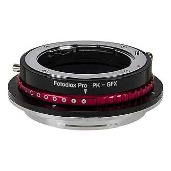 【中古】Fotodiox Pro Lens Mount Adapter Compatible with Pentax K AF (KAF) Lenses to Fujifilm GFX G-Mount Cameras|スカーレット2021