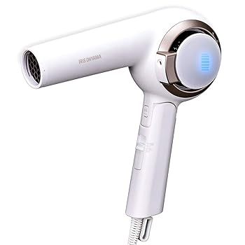 【中古】アイリスオーヤマ モイストプロドライヤー センサー付 温度コントロール マイナスイオン LEDライト 大風量 HDR-MC1-W ホワイト 8,243円