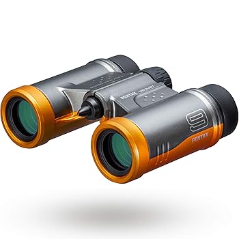 【中古】［非常に良い］PENTAX 双眼鏡 UD 9x21 - グレーとオレンジ 明るくクリアな視野 軽量ボディ ルーフプリズム 完全マルチコーティング光学9倍拡大 コンサート、ス