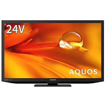 【中古】シャープ 24V型 液晶 テレビ AQUOS 2T-C24DE-B ハイビジョン 外付けHDD裏番組録画対応 2021年モデル ブラック