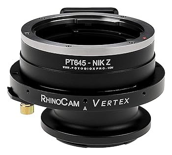【中古】［人並み外れたに似つかわしい］RhinoCam Vertex 回転させる編み目アダプタ Pentax 645 (P645) マウントSLR水晶体からNikon Zマウントミラーレスカメラに相応う