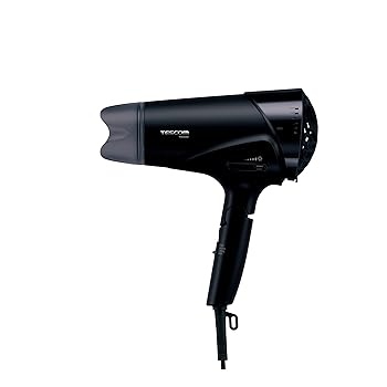 【中古】［非常に良い］テスコム ヘアドライヤー プロテクトイオン 折りたたみ 大風量 速乾 冷温風 ラク抜きプラグ Speedom ブラック TID3500 K