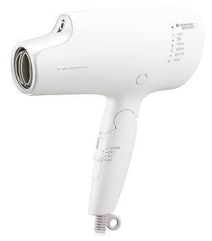 【中古】［非常に良い］パナソニック ヘアドライヤー ナノケア 高浸透ナノイー&ミネラル搭載 ウォームホワイト EH-NA0G-W