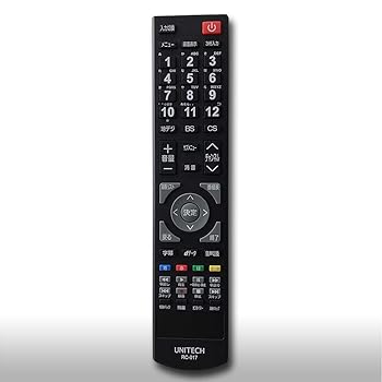 【中古】［非常に良い］ユニテク RC-017 【純正品】液晶テレビ用 リモコン UNITECH