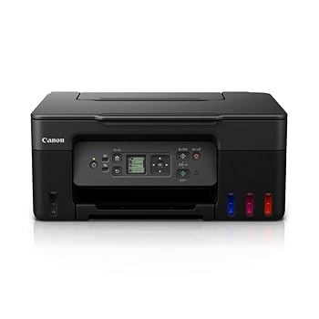 【中古】キヤノン Canon プリンター 特大容量ギガタンク搭載 A4カラーインクジェット複合機 G3370 ブラック テレワーク向け 2022年モデル 普通