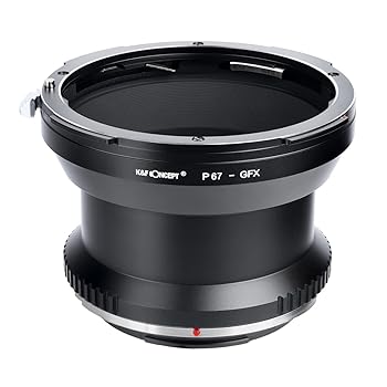 【中古】K\u0026F Concept レンズマウントアダプター KF-P67G (ペンタックス67マウント水晶体 → 富士フイルムGFX Gマウントうつり変わり)