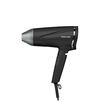 【中古】テスコム ヘアドライヤー プロテクトイオン 折りたたみ 大風量 速乾 冷温風 Speedom ラク抜きプラグ TD670A-K