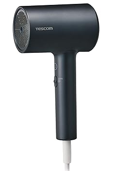 【中古】［人並み外れたに好いたらしい］テスコム ドライヤー モイスチャーイオン(TM) 髪にうるおいを 温冷流行り物積み上げる I字型 吊りひも長 1.7m 黒いこと TDX300A-K
