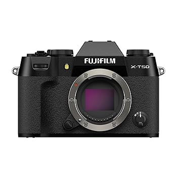 【中古】［人並み外れたに似つかわしい］富士フイルム(FUJIFILM) 銀鏡受け答え一眼写真機 X-T50上半身 黒いこと F X-T50-B JP 二言葉づかい相応う