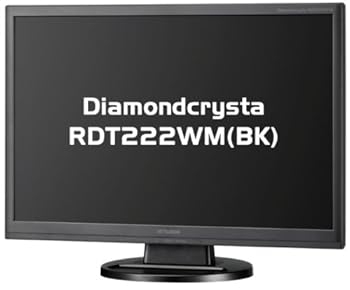 【中古】MITSUBISHI 広広とした液晶見せびらかす Diamondcrysta WIDE RDT222WM (BK) 黒いこと パソコン・周辺機器-ディスプレイ