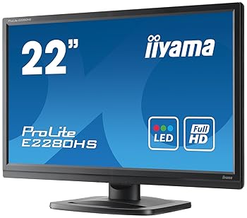 【中古】iiyama ProLite E2280HS-B1 21.5型広広とした液晶見せびらかす Full 固定ディスク 1920ｘ1080流行り物相応う [パソコン]