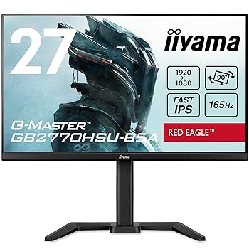 【中古】マウスコンピューター G-MASTER ゲーミング モニター ディスプレイ 27インチ 165Hz 0.8ms IPS方式 フルHD 高さ調整 縦回転 HDMI Displayport USB