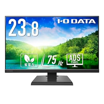 【中古】I-O DATA アイ・オー・データ 3辺フレームレス&広視野角ADSパネル 23.8型ワイド液晶ディスプレイ ブラック LCD-A241DBX 25,701円