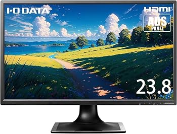 【中古】I-O DATA 広視野角 23.8型液晶ディスプレイ ブラック LCD-MF244EDSB フリッカーレス FHD HDMI ブラック スピーカー Switch PS 対応