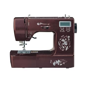 【中古】[ベルメゾン] ミシン 電子計算機ミシン 文字記号仕立てもの 刺しゅう 絵文字 電動ミシン 御花柄 B仕掛ける