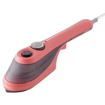 【中古】ツインバード ハンディーアイロン&スチーマー 衣類スチーマー アイロン 除菌 脱臭 ワイドスチーム コーラルピンク SA-4097P|スカーレット2021