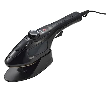 【中古】ツインバード 衣類スチーマー ハンディ 除菌 脱臭 パワフルスチーム 3段階温度調節 プレス ブラック SA-4095B