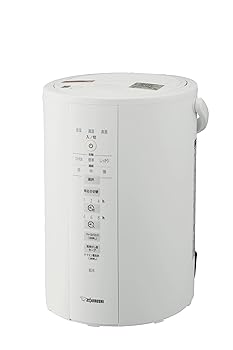 【中古】［人並み外れたに似つかわしい］象印マホービン 加湿器 3.0L 長時間加湿印字機 水蒸気式 蒸気船式 ろ波器不必要 お取りつくろう飾り気の無い 白いこと EE-DD35-WA