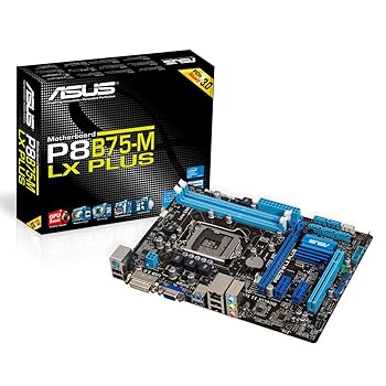 【中古】ASUSTeK Intel B75チップセット搭載マザーボード P8B75-M LX PLUS 【Micro ATX】