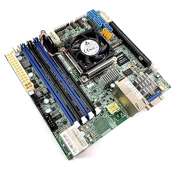 【中古】Supermicro Mini-ITX SoC Xeon D-1521 4コア FCBGA 1667 マザーボード - X10SDV-4C-TLN2F-O