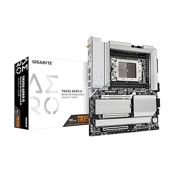 【中古】GIGABYTE TRX50 AERO D AMD Threadripper 7000続きもの相応う TRX50心付け書き割り / Socket sTR5 E-ATX母ちゃんゲーム盤 MB6375