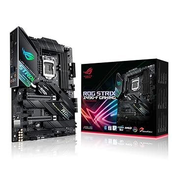 【中古】ASUS ROG Strix Intel Z490-F Gaming LGA 1200 ATX DDR4-SDRAM マザーボード|スカーレット2021