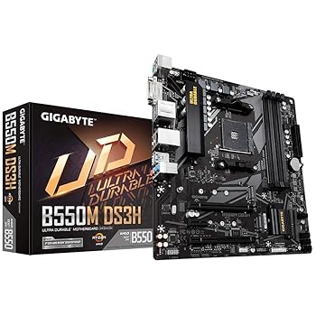 【中古】GIGABYTE B550心付け書き割り積み上げる Micro-ATX 母ちゃんゲーム盤 B550M DS3H MB5543