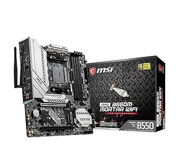 【中古】MSI MAG B550M MORTAR WIFI お母さんゲーム盤 MicroATX [AMD B550 手当て仕掛ける積み上げる] Ryzen 5000 続きもの中央処理装置 MB5029