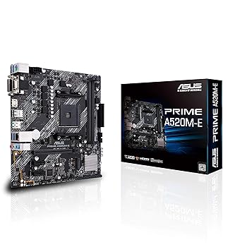 【中古】ASUS AMD A520 搭載 Socket AM4 対応 マザーボード PRIME A520M-E 【MicroATX】