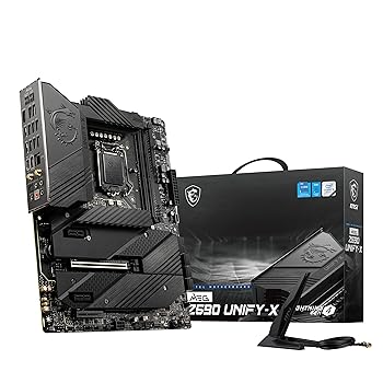 【中古】MSI MEG Z590 Unify-X ゲーミングマザーボード (ATX、第11/第10時人Intel Core、LGA 1200ソケット、DDR4、PCIe 4、CFX、M.2拡張スロット、Wi-Fi 6E)