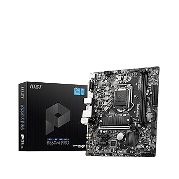 【中古】MSI B560M PRO-E ProSeries 母ちゃんゲーム盤 (mATX, 第11/10時人 Intel Core, LGA 1200 ソケット DDR4 PCIe 4 M.2 拡張スロット USB 3.2 Gbps ローカルエリアネットワーク)