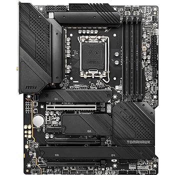 【中古】MSI MAG Z690 Tomahawk 無線LAN DDR4 Gaming Motherboard (ATX, AMD, Socket LGA 1700. DDR4, PCIe 5, M.2 Slots, Wi-Fi 6E, BT5.2)