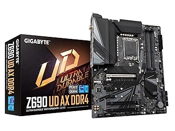 【中古】GIGABYTE Z690 UD AX DDR4 Rev.1.x マザーボード ATX [Intel Z690チップセット搭載] 第12世代CPU(LGA1700)対応 MB5762 ブラック