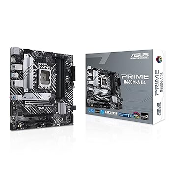 【中古】ASUS Prime B660M-A D4 Intel B660 LGA 1700 microATX 母ちゃんゲーム盤 DDR4