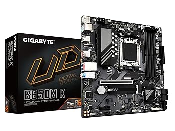 【中古】GIGABYTE B650M K AMD AM5ソケット相応う Micro-ATXお母さんゲーム盤 MB6240