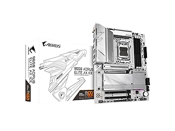 【中古】GIGABYTE B650 AORUS ELITE AX ICE AMD Ryzen 7000つづき物相応う Socket AM5 DDR5 ホワイトカラー ATX 母ちゃんゲーム盤 B650 A ELITE AX ICE MB6453